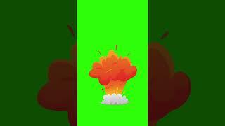 Free Cartoon Explosion FX Green Screen | No Copyright! #greenscreen #animation