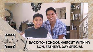 Back-To-School Haircut with my Son | Jing Monis : Hair Project