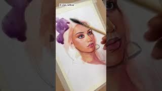 Watercolors Portrait Painting