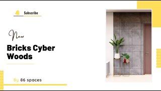 3BHK Modern Interiors - End to End turnkey project Brick cyberwoods