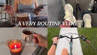 A very routine heavy vlog: workouts, online fitness coaching, protein ice cream, activewear haul