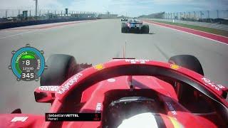 Vettel blasts through the field in the mighty SF71H