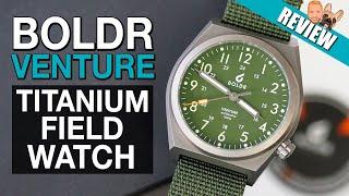 FINALLY A Watch For Smaller Wrists! Boldr Venture Titanium Field Watch Review