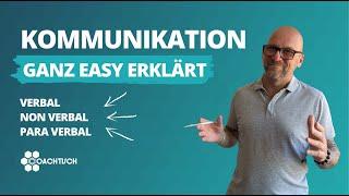  verbal / non verbal / Kommunikationsmodell ganz einfach erklärt