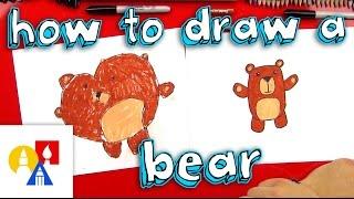 How To Draw A Cartoon Bear For Young Artists
