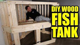 I built an AQUARIUM out of WOOD! The king of DIY - Part 1