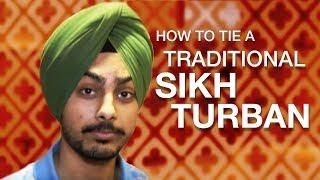 How to tie a traditional Sikh turban