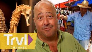 Most OUTRAGEOUS Street & Market Food | Bizarre Foods with Andrew Zimmern | Travel Channel