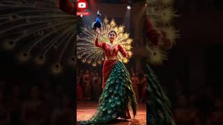 Girl dance with peacock AGT Show Performance #agt #Girldance#peacock #shorts #girl #performance