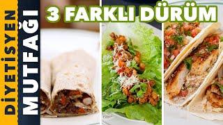 3 FARKLI DÜRÜM ET TARİFİ | Diyetisyen Mutfağı