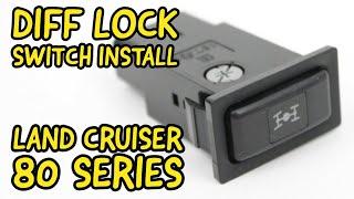 Land Cruiser Center Differential Lock CDL Switch Addition Installation Toyota FZJ80 Lexus LX450 FJ80