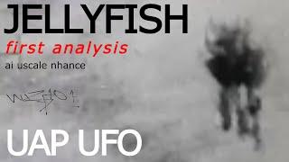 Jellyfish UAP UFO Jeremy Corbell first analysis, enhance AI 4k