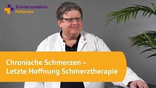 Chronische Schmerzen: Letzte Hoffnung Schmerztherapie