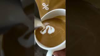 Flying swan latte art #shorts #viralshort #trending