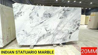 Indian Statuario Marble 20MM | Statuario Marble Flooring | Statuario Marble Price | Satvario Marble