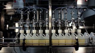 Pacific Packaging - Edible Oil Inline Filler with Volumetric Pump Filling System