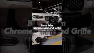 Give your car a stylish facelift!Upgrade your BMW to Black Trim Chrome Diamond Grille  #BMW #bmcm