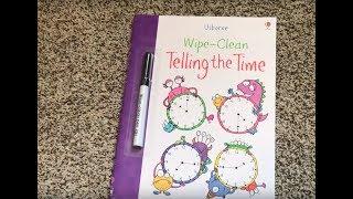 Wipe-Clean Telling the Time ⏰ Usborne Books & More