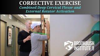 Combined Deep Cervical flexor and External Rotator Activation