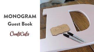 MONOGRAM GUEST BOOK - Product Video | Craftcuts.com