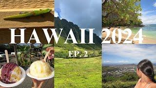 Hawaii 2024: ep. 2 (food, lookouts, Kualoa Ranch, hiking up a volcano, snorkeling, & flying home)