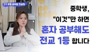 EBS강사가 수백명 성공시킨 공부법 공개! 혼자 영어 공부해도 전교1등 해요. / 내신공부법 벼락치기 독학 중학 고등