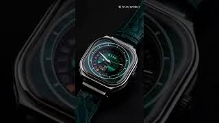 Titan Stellar Automatic Malachite Dial Leather Strap Watch for Men#watch #titan