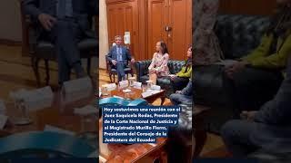 Reunión | Presidentes de la Corte Nacional de Justicia y el Consejo de la Judicatura del Ecuador