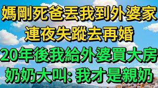 媽剛死爸丟我到外婆家，連夜失蹤去再婚，20年後我給外婆買大房，奶奶大叫：我才是親奶 | 柳梦微语