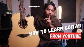 How to learn guitar from YouTube| from scratch