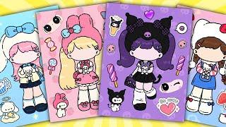 Decorate with Sticker Book  Real-life versions of My Melody, Kuromi, Cinnamoroll, Hello Kitty