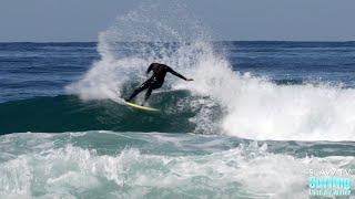 Surfing Scripps Pier the Morning After a Storm - 4K Raw Footage - 02-16-2022