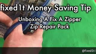 Unboxing A Fix A Zipper Zip Repair Pack - Part 1