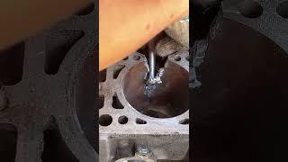 Engine missing welding repair- Good tools and machinery make work easy