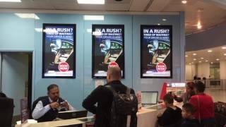 Digital Signage - Synchronised Screens -  Heathrow Airport