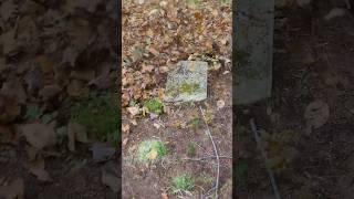 Uncovering Headstones In A Forgotten Cemetery #cemetery #gravestones #history #headstone