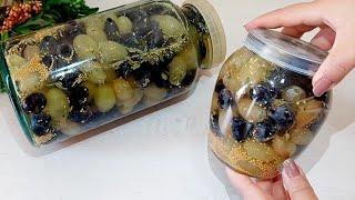 SO EASY! Favorite DELICIOUS Appetizer of the Ottoman Sultans - PICKLED GRAPES! #salad #pickle