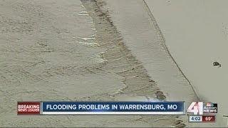 Flooding causes problems in Warrensburg, Mo.