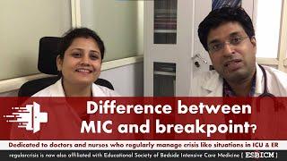 Difference between MIC and breakpoint | Dr. Apoorwa Gupta | ESBICM | regularcrisis