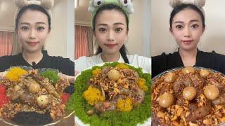 Mukbang ASMR#49 Eat Shrimp  Big Lobster  oysters   Seafood...#mukbang #shrimpfood #eatingshow