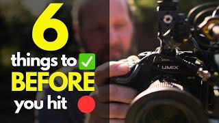 6 ESSENTIAL checks  BEFORE you hit RECORD  (LUMIX GH6, G9, GH5, S5II and more)