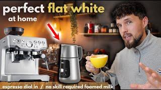 How To Make Perfect Flat White & Latte on Barista Express! Espresso Dial In & Perfect Milk Guide