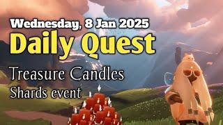 Sky Daily Quest today - Daylight Prairie 8 Jan 2025 | Sky Children of the Light | Sandwichies Ch