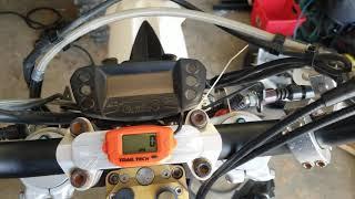 Adding a Trail Tech tachometer & hour meter to a 2009 KTM 690R