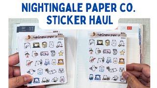 Nightingale Paper Co Sticker Haul | Setting Up Weekly Pages in A5 Hobonichi Avec