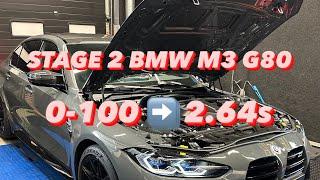 690HP & 870NM BMW M3 XDRIVE G80 CUSTOM MAP STAGE 2 ACCELERATION 0-100 & 1/4 MILE | BERKPerformance