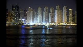 JBR Beach, Dubai | Night Time-lapse | UHD 4K