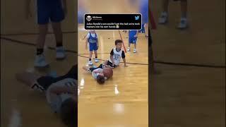 When Julius Randle’s son tackled his teammate to get the ball  #shorts