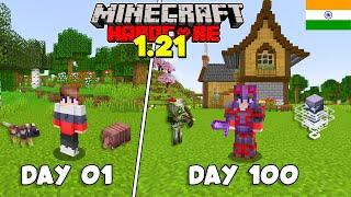 I Survived 100 Days in 1.21 in Minecraft Hardcore (HINDI)