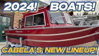 CABELA'S NEW BOAT LINEUP 2024!...fishing boats, ski boats, wake boats, bass boats, aluminum boats.